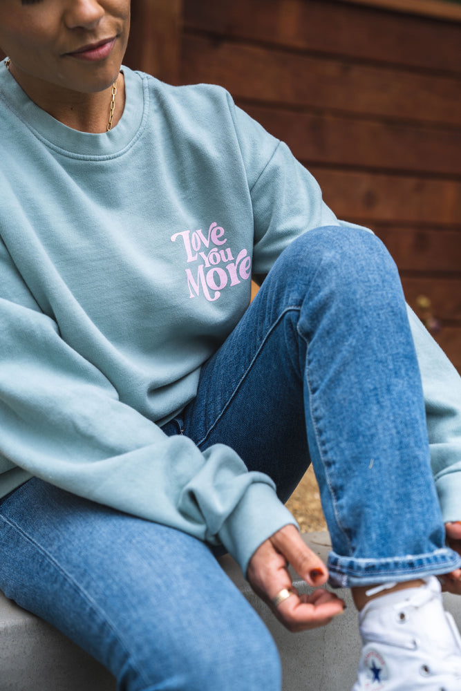 
                
                    Load image into Gallery viewer, Love You More Crewneck
                
            